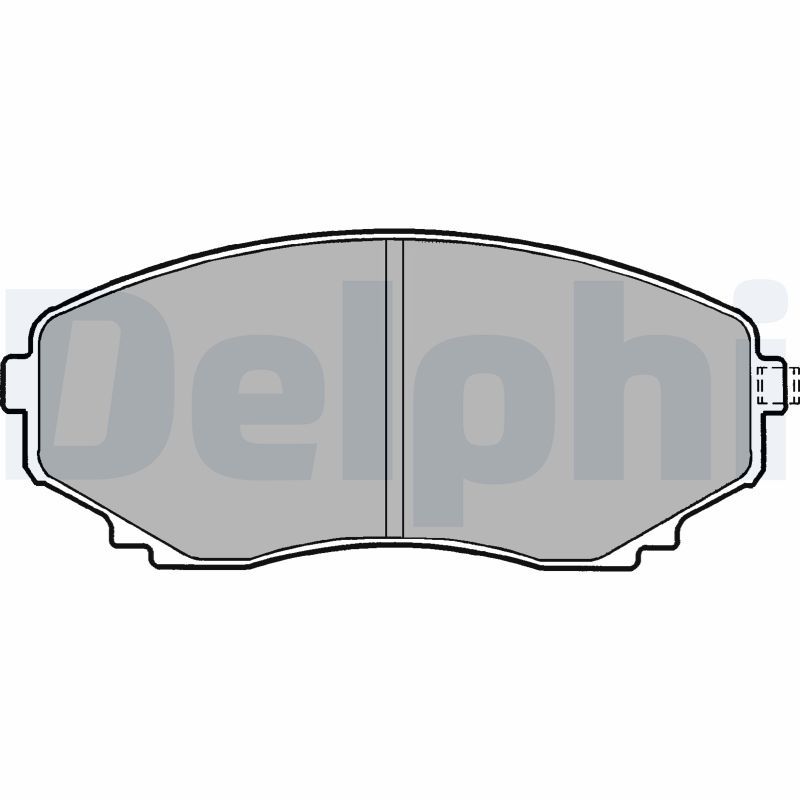 Brake Pad Set, disc brake DELPHI LP1095