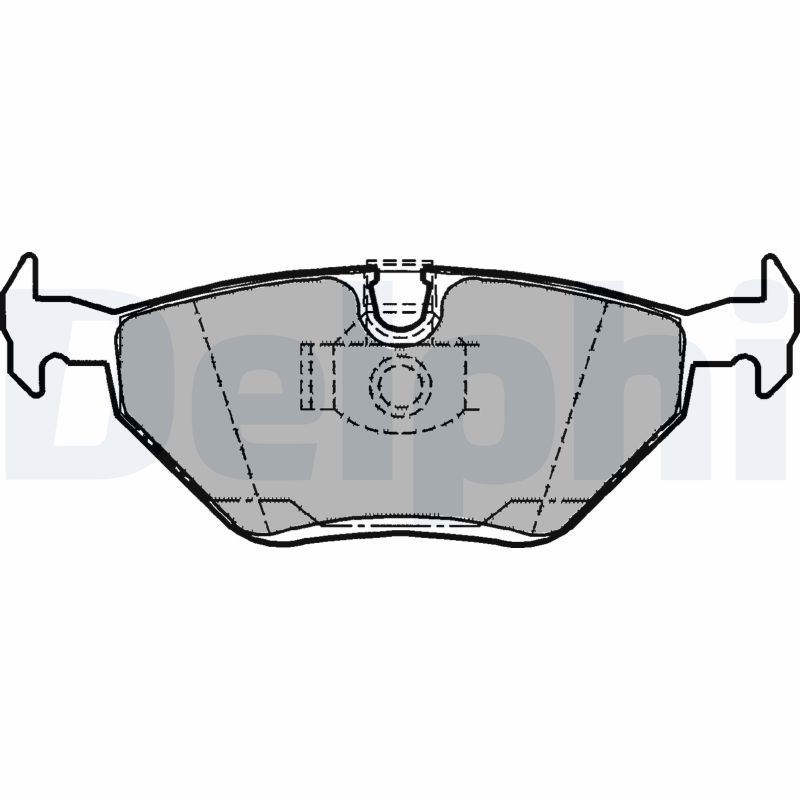 Brake Pad Set, disc brake DELPHI LP1107