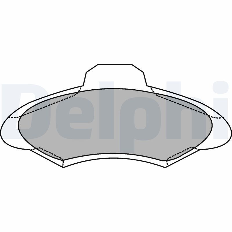 Brake Pad Set, disc brake DELPHI LP1139