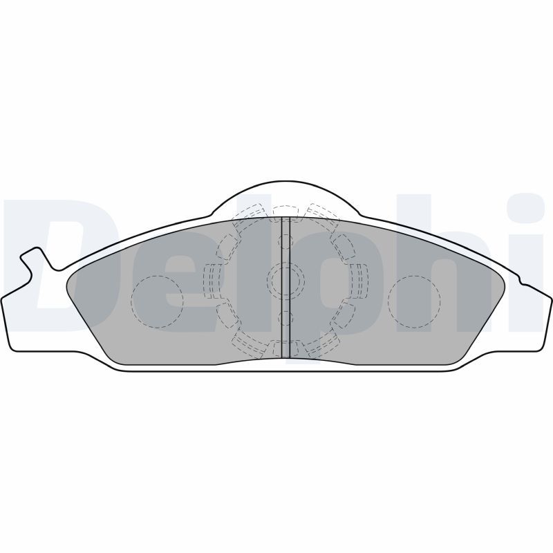 Brake Pad Set, disc brake DELPHI LP1145