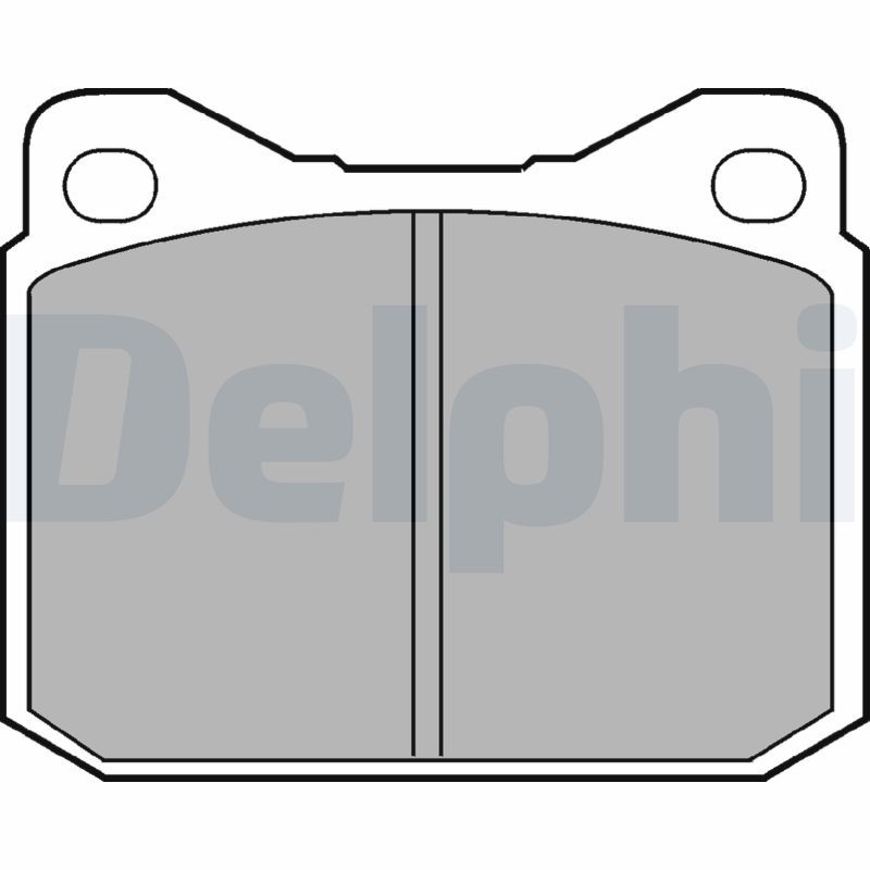 Brake Pad Set, disc brake DELPHI LP117