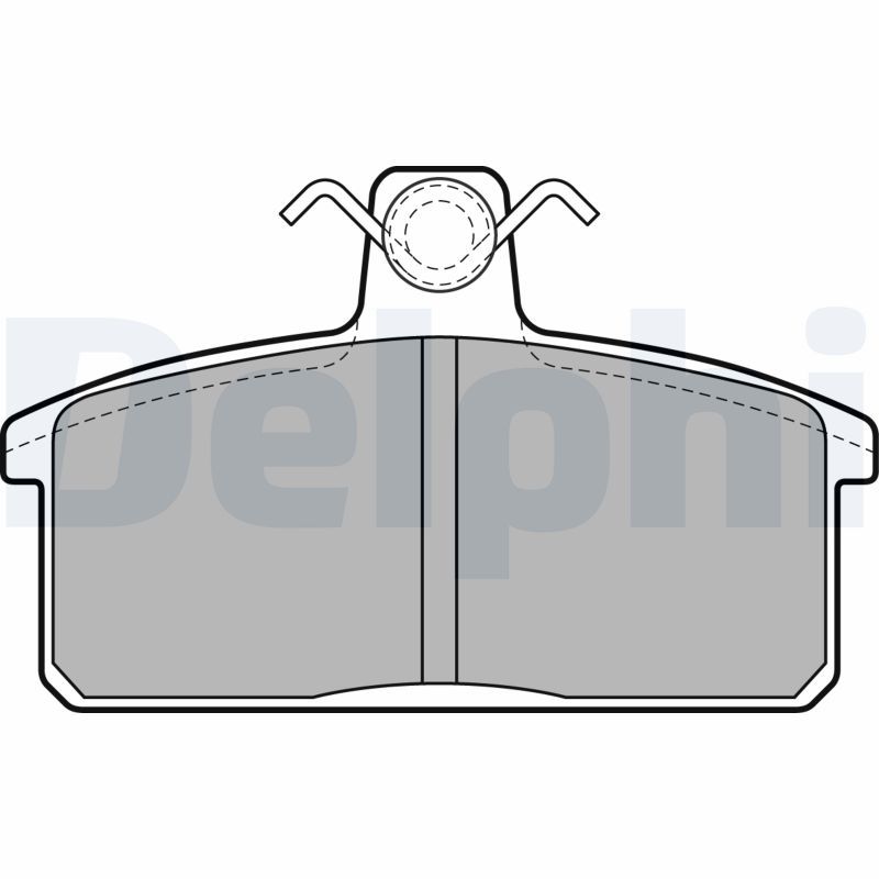 Brake Pad Set, disc brake DELPHI LP1201