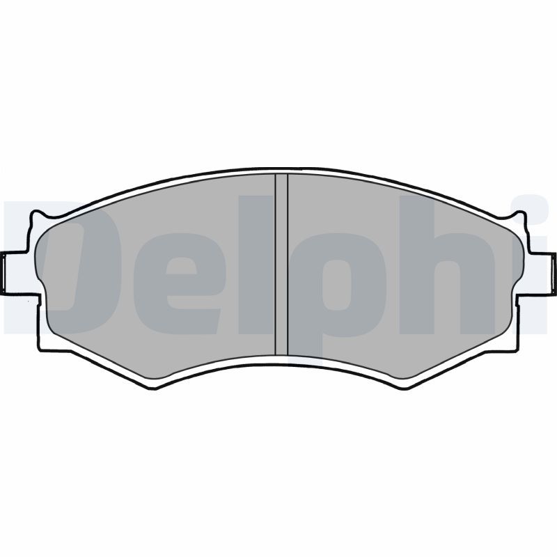Brake Pad Set, disc brake DELPHI LP1228