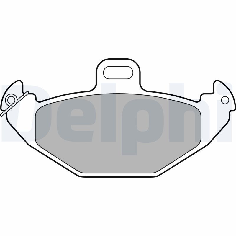 Brake Pad Set, disc brake DELPHI LP1252