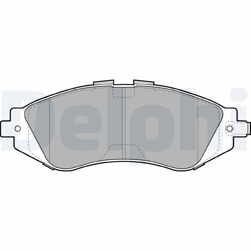 Brake Pad Set, disc brake DELPHI LP1304