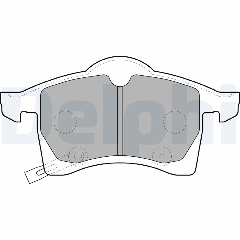 Brake Pad Set, disc brake DELPHI LP1309