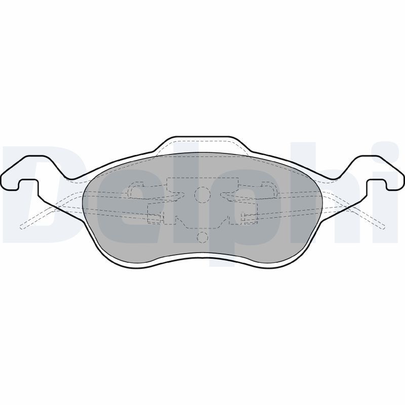 Brake Pad Set, disc brake DELPHI LP1315