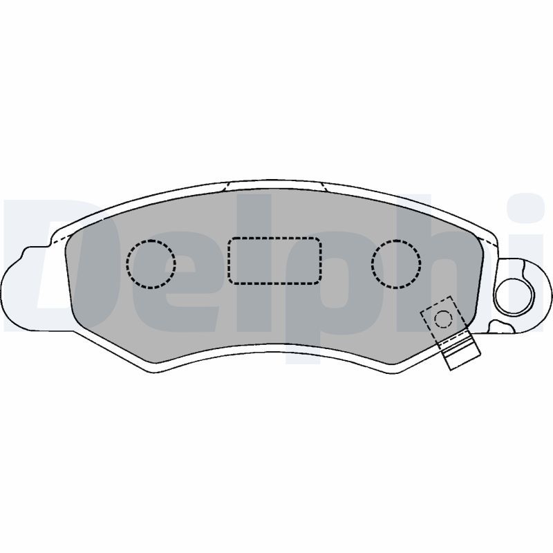 Brake Pad Set, disc brake DELPHI LP1318