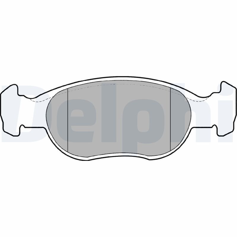 Brake Pad Set, disc brake DELPHI LP1385