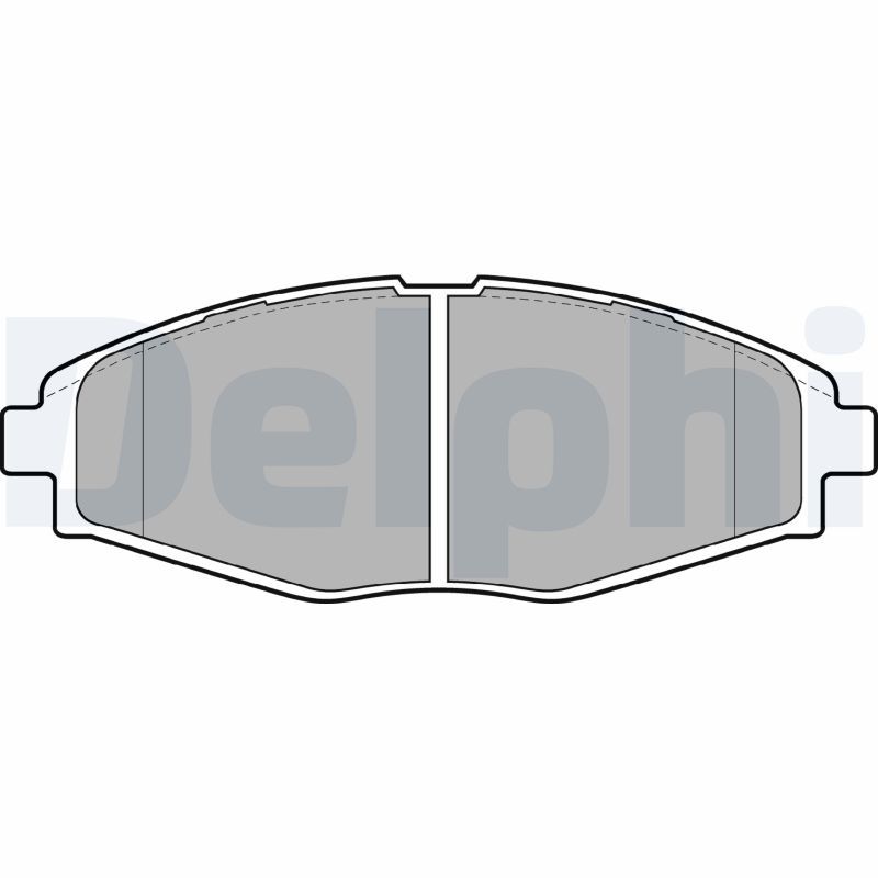 Brake Pad Set, disc brake DELPHI LP1390