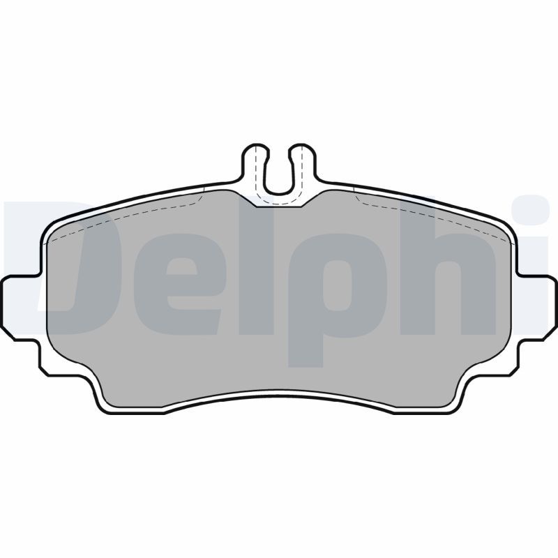 Brake Pad Set, disc brake DELPHI LP1401
