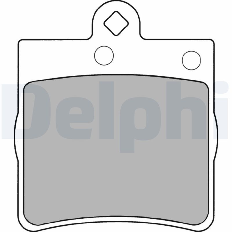 Stabdžių trinkelių rinkinys, diskinis stabdys DELPHI LP1403