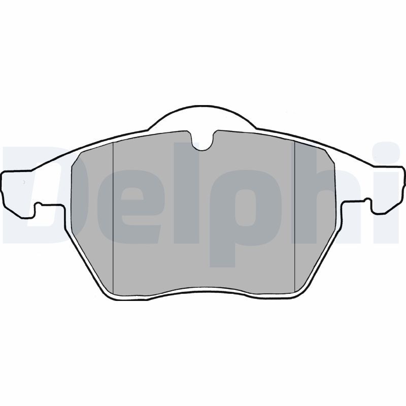 Brake Pad Set, disc brake DELPHI LP1407