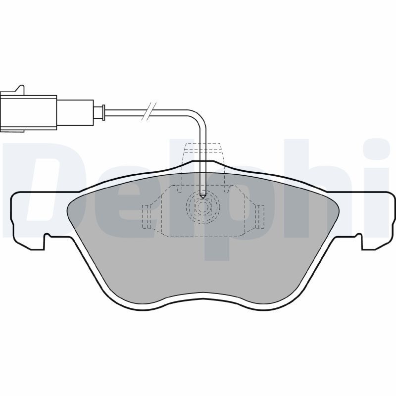 Brake Pad Set, disc brake DELPHI LP1408