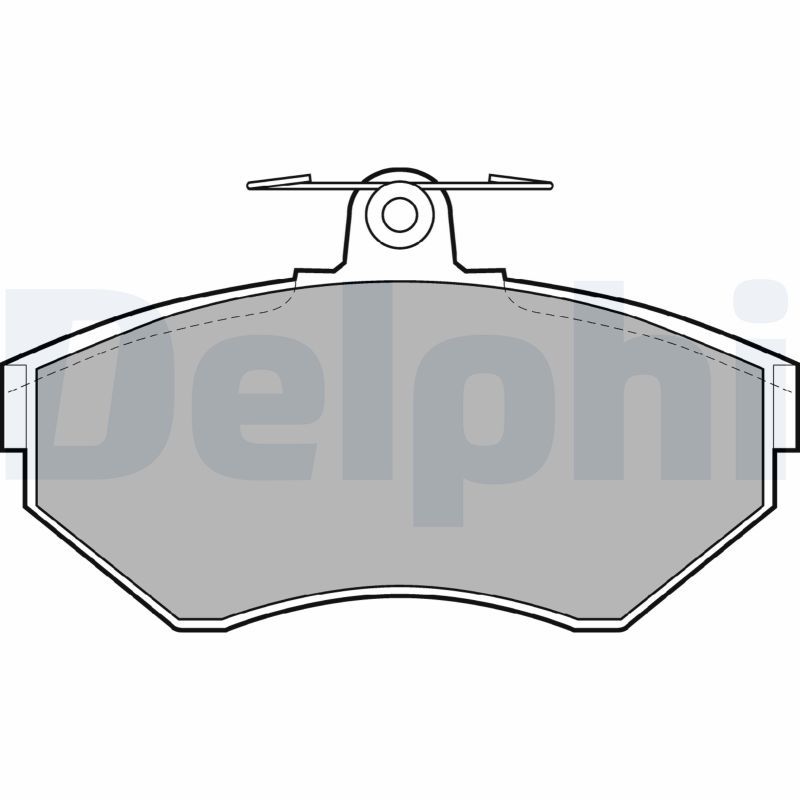 Brake Pad Set, disc brake DELPHI LP1409