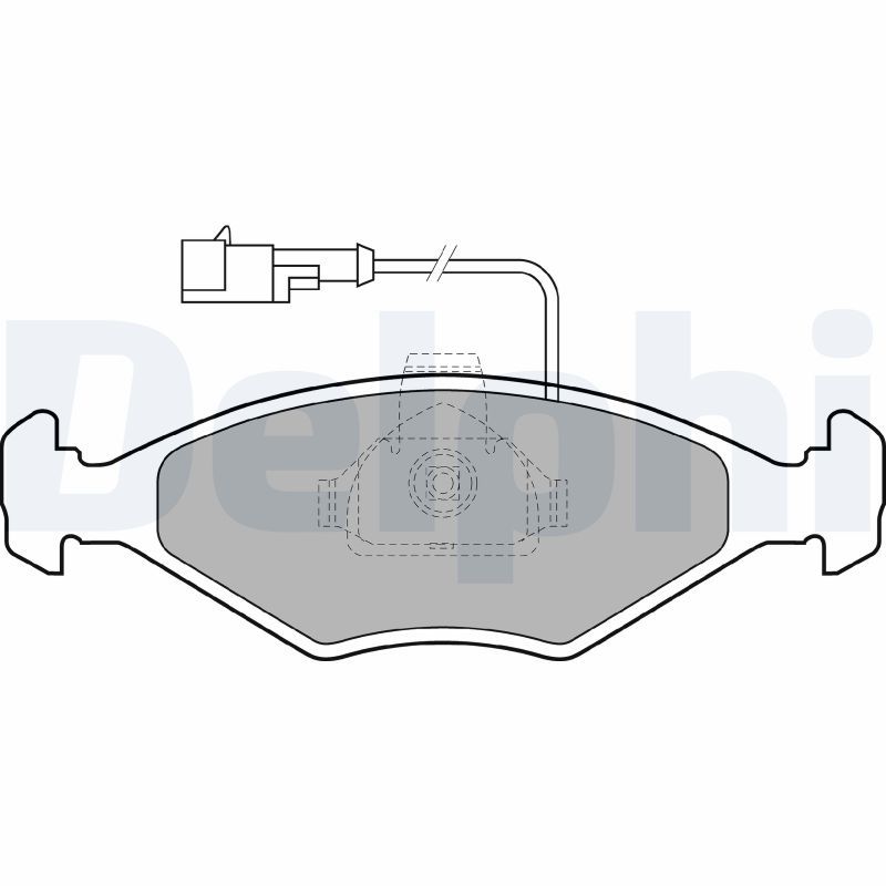 Brake Pad Set, disc brake DELPHI LP1415