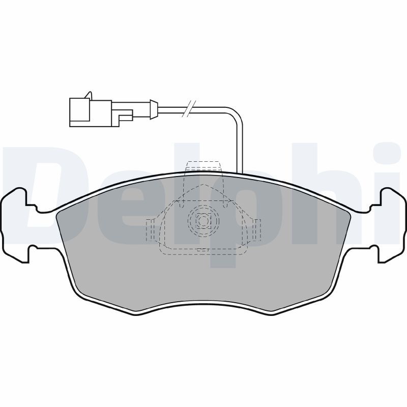 Brake Pad Set, disc brake DELPHI LP1416