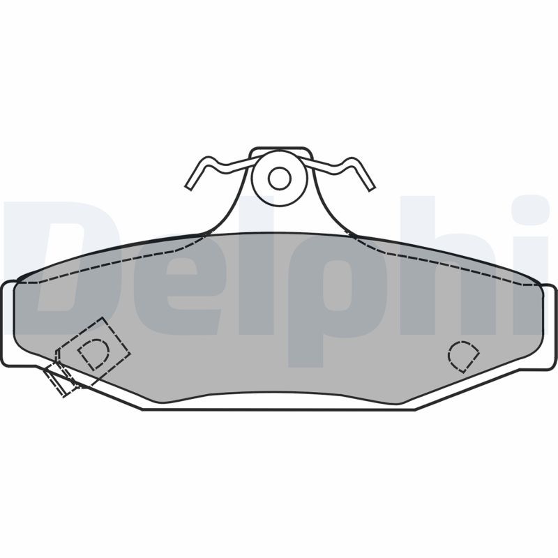 Brake Pad Set, disc brake DELPHI LP1420