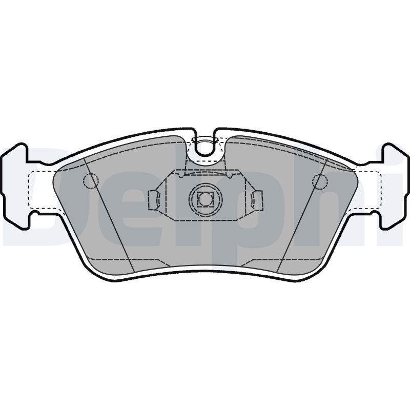 Brake Pad Set, disc brake DELPHI LP1421