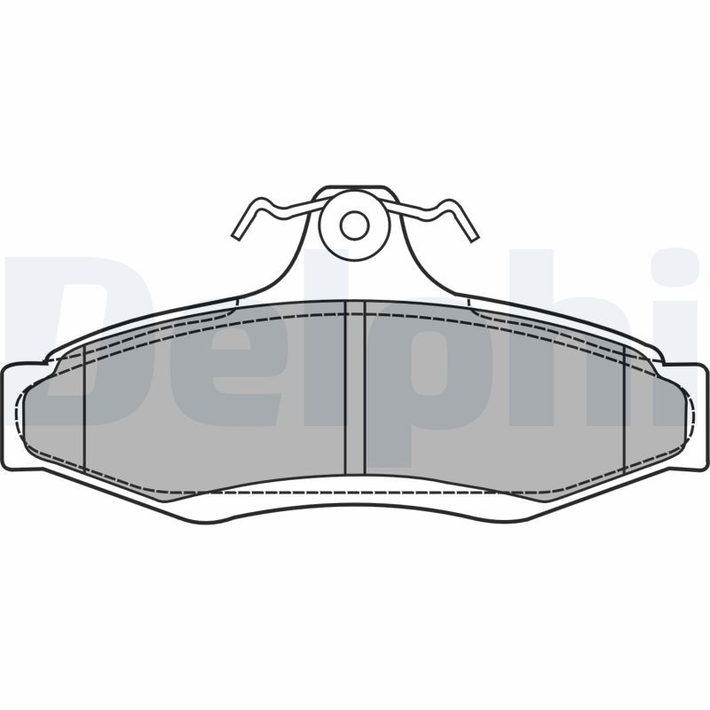 Brake Pad Set, disc brake DELPHI LP1424