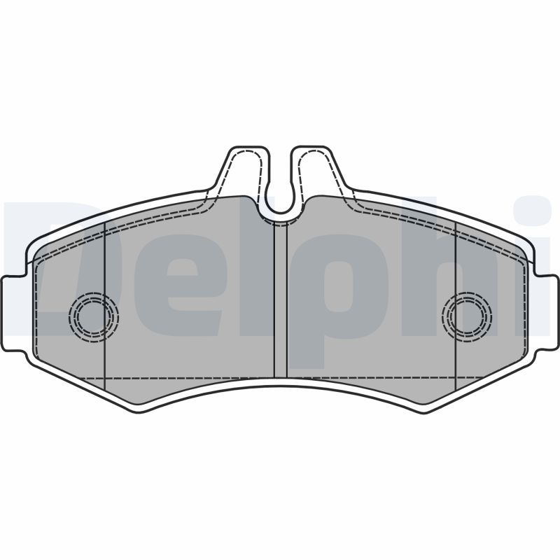 Brake Pad Set, disc brake DELPHI LP1425