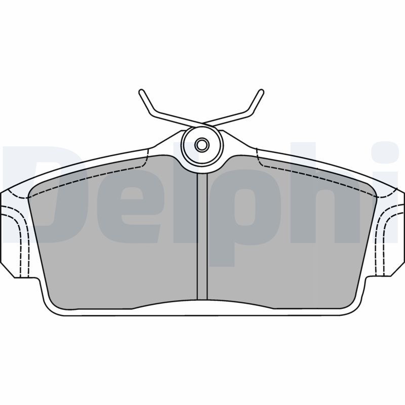 Brake Pad Set, disc brake DELPHI LP1435