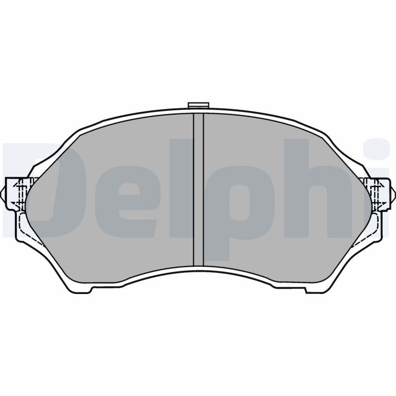 Brake Pad Set, disc brake DELPHI LP1440