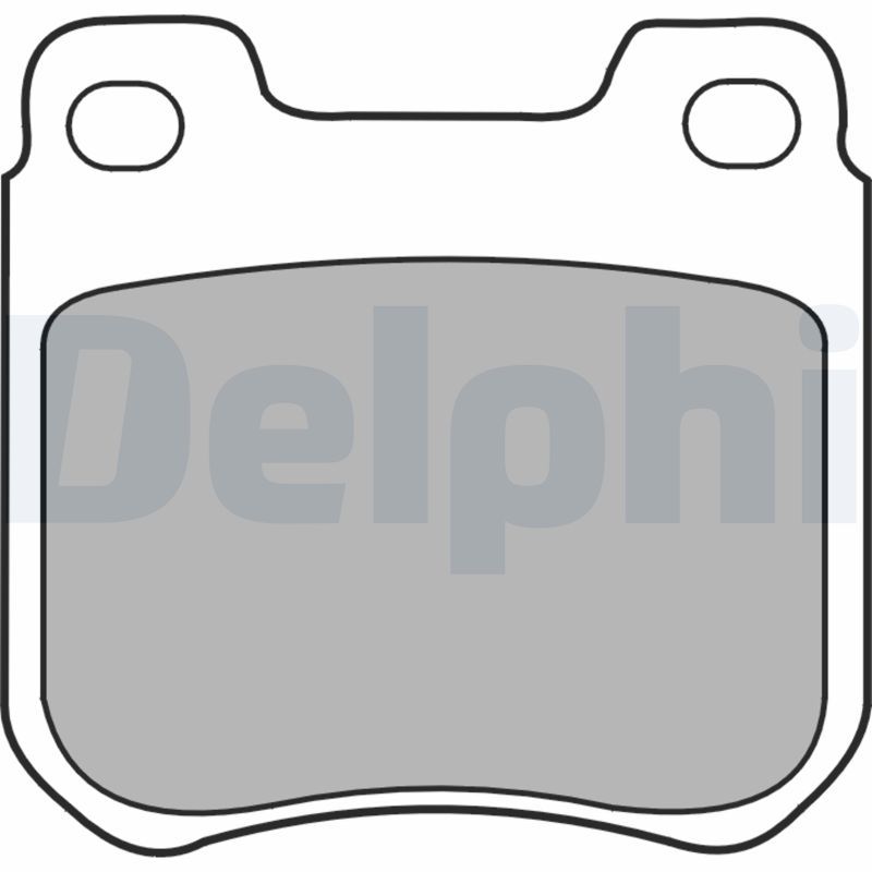 Brake Pad Set, disc brake DELPHI LP1441