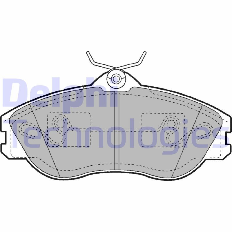 Brake Pad Set, disc brake DELPHI LP1445