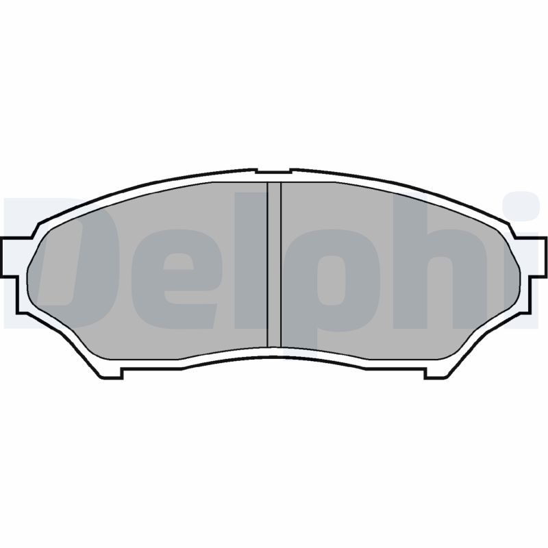 Brake Pad Set, disc brake DELPHI LP1448