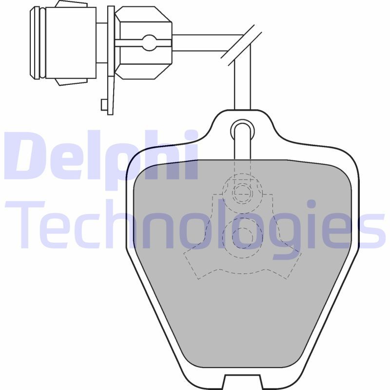 Brake Pad Set, disc brake DELPHI LP1463