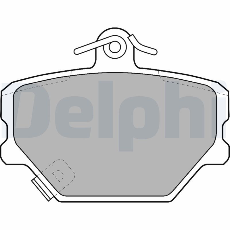 Brake Pad Set, disc brake DELPHI LP1465