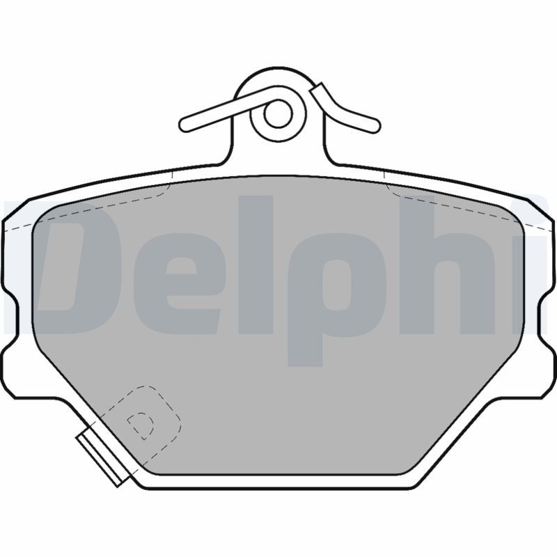 Stabdžių trinkelių rinkinys, diskinis stabdys DELPHI LP1465