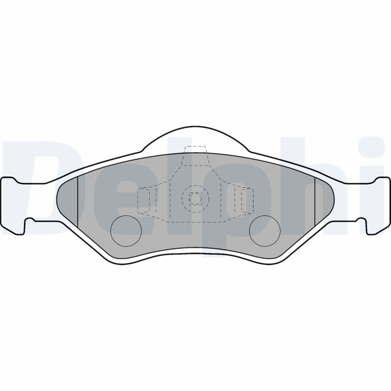 Brake Pad Set, disc brake DELPHI LP1470