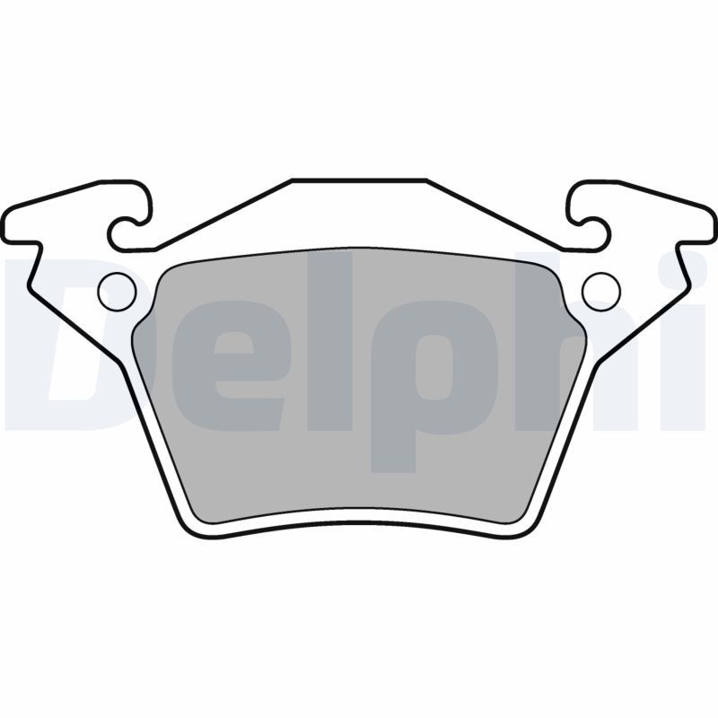 Brake Pad Set, disc brake DELPHI LP1471