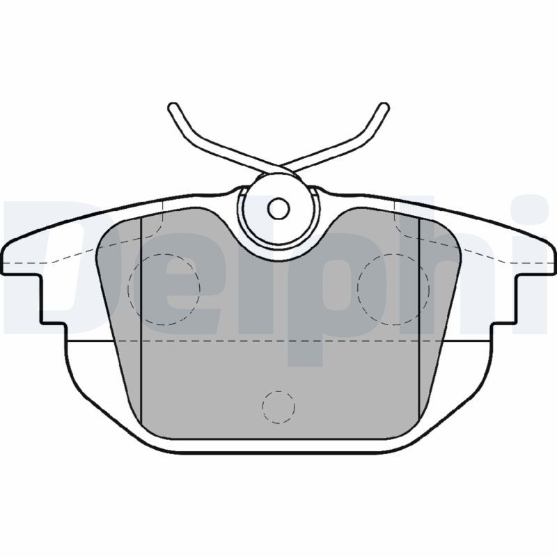 Brake Pad Set, disc brake DELPHI LP1472