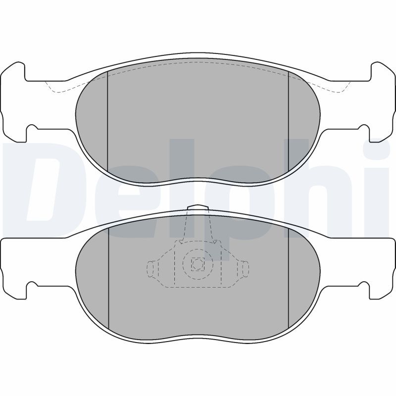 Brake Pad Set, disc brake DELPHI LP1474