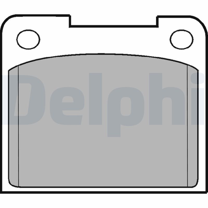 Brake Pad Set, disc brake DELPHI LP15