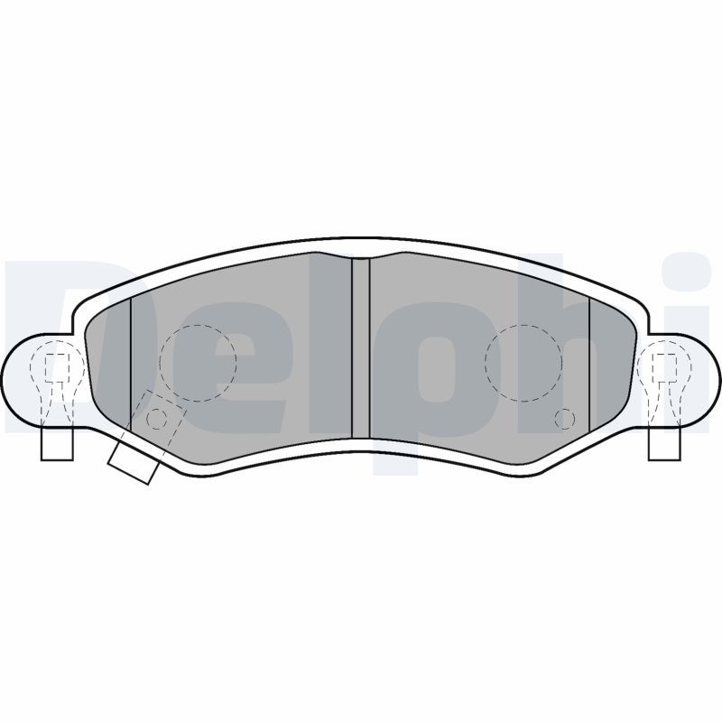 Brake Pad Set, disc brake DELPHI LP1500