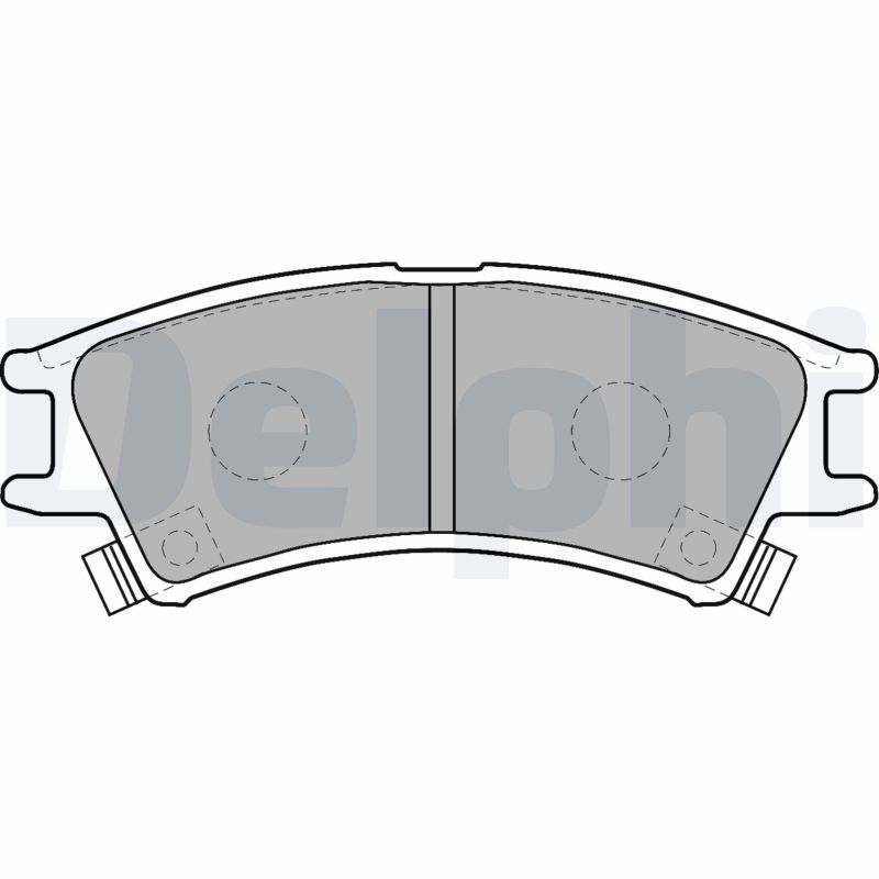 Комплект гальмівних накладок, дискове гальмо DELPHI LP1502