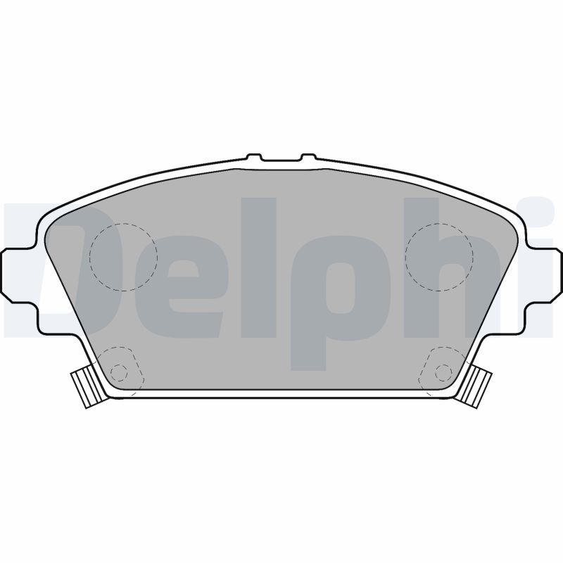 Brake Pad Set, disc brake DELPHI LP1503