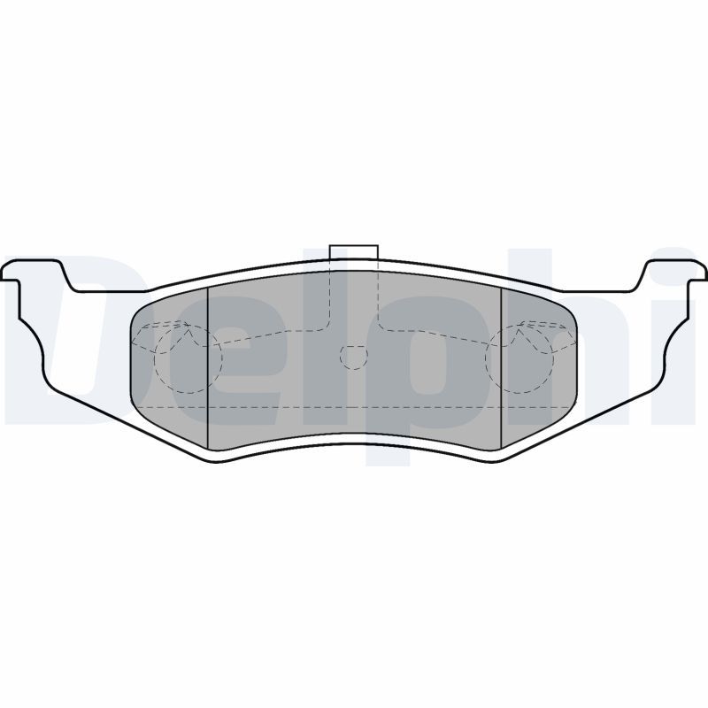 Brake Pad Set, disc brake DELPHI LP1515