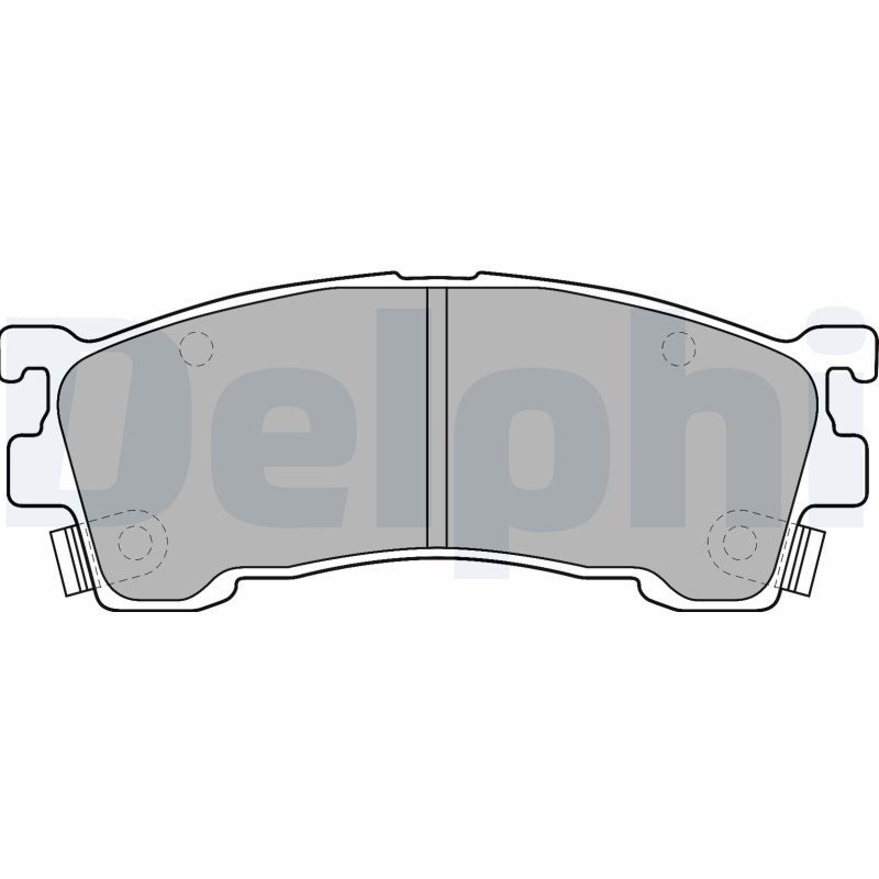 Brake Pad Set, disc brake DELPHI LP1518