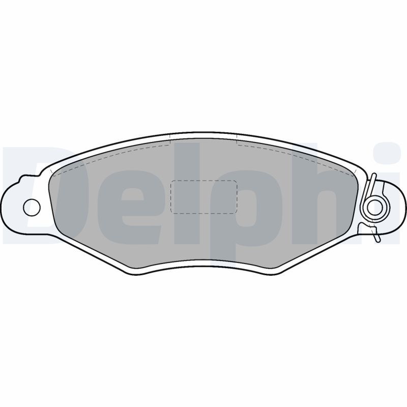 Brake Pad Set, disc brake DELPHI LP1519