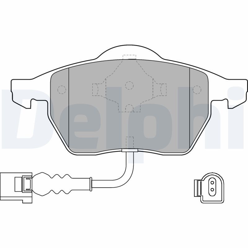 Brake Pad Set, disc brake DELPHI LP1525