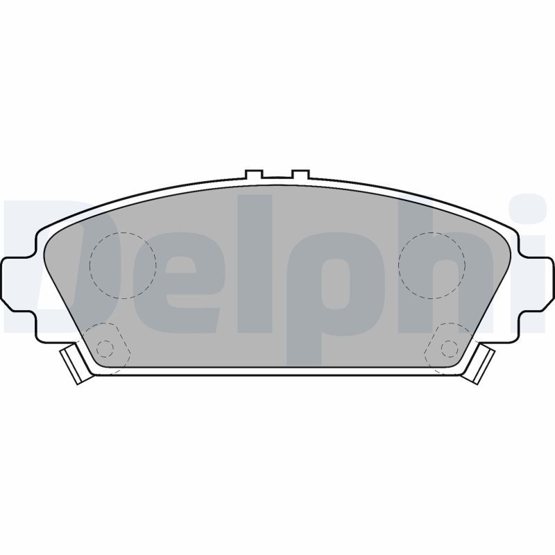 Brake Pad Set, disc brake DELPHI LP1526