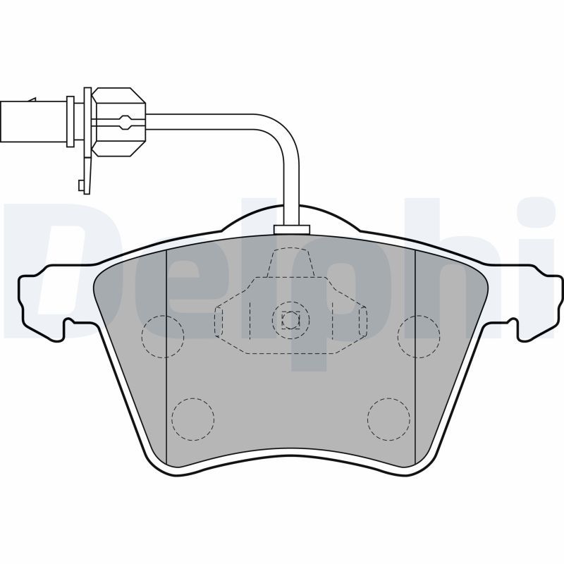 Brake Pad Set, disc brake DELPHI LP1529