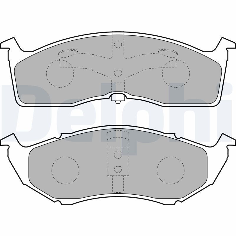 Brake Pad Set, disc brake DELPHI LP1531