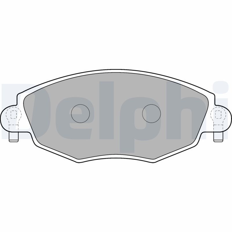 Brake Pad Set, disc brake DELPHI LP1533