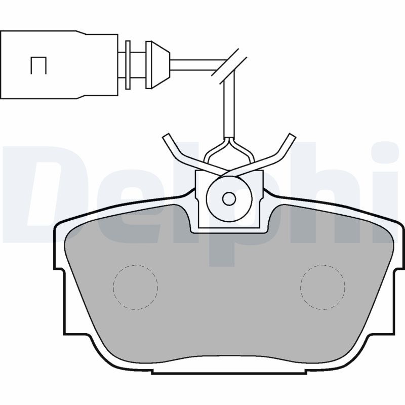 Brake Pad Set, disc brake DELPHI LP1541